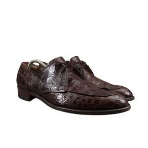 Kow Hoo Shoes Mens 45 Oxfords Exotic Leather Classic Goodyear Welt Handcrafted